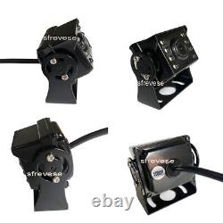 9 IPS 4CH Split SD DVR Monitor+ 4 x 4Pin AHD 1080P Car Rear View Backup Camera
