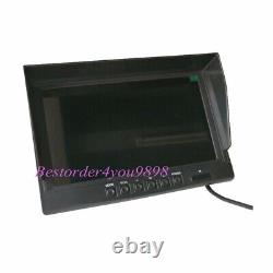 9 IPS SD DVR Split Monitor+2 x 4Pin AHD 1080P Front Car Rear View Backup Camera