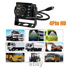 9 IPS SD DVR Split Monitor+2 x 4Pin AHD 1080P Front Car Rear View Backup Camera