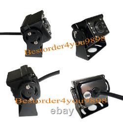 9 IPS SD DVR Split Monitor+2 x 4Pin AHD 1080P Front Car Rear View Backup Camera