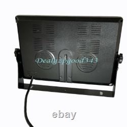 9 IPS Split Monitor+2 x 4Pin AHD 1080P Front Car Rear View Backup Camera SD DVR