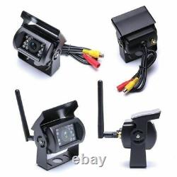 9 Monitor+4X Wireless HD Rear View Backup Cameras For RV Truck Bus Trailer kit
