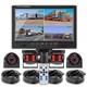9 Monitor 4x Side Rear View Backup Cameras 2x 10+2x 20m Video Cables Truck Rvs