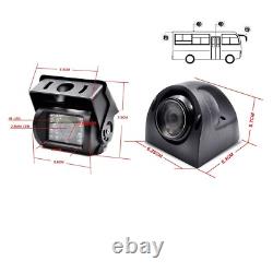 9 Monitor 4x Side Rear View Backup Cameras 2x 10+2x 20m Video Cables Truck Rvs