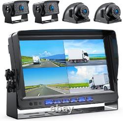 9 Monitor Car Rear View Backup Camera Split System Kit DVR Waterproof Parking