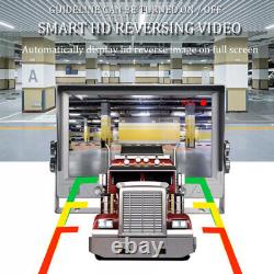 9 QUAD Monitor Screen Rear View Backup CCD Camera for Car Truck RV Trailer BUS