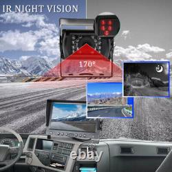 9 QUAD Monitor Screen Rear View Backup CCD Camera for Car Truck RV Trailer BUS