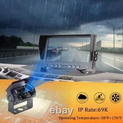 9 QUAD Monitor Screen Rear View Backup CCD Camera for Car Truck RV Trailer BUS