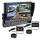 9 QUAD Monitor SplitScreen Rear View Backup CCD Camera for Car Truck RV Trailer