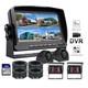 9 QUAD SPLIT MONITOR SCREEN 4x REAR VIEW BACKUP CCD CAMERA SYSTEM FOR TRUCK BUS