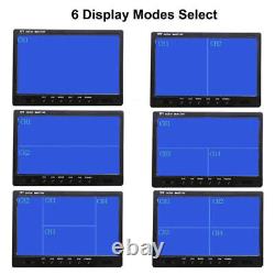 9 QUAD SPLIT MONITOR SCREEN 4x REAR VIEW BACKUP CCD CAMERA SYSTEM FOR TRUCK RV