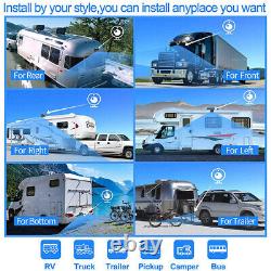 9 Quad DVR Monitor Rear View Backup Camera Reverse for Truck Bus Trailer RV Car