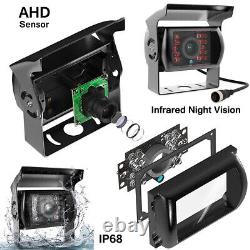 9 Quad DVR Monitor Rear View Backup Camera Reverse for Truck Bus Trailer RV Car