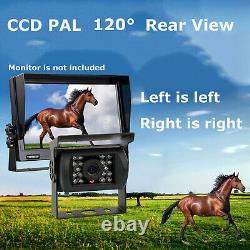 9 Quad Monitor 4PIN CCD Backup Camera Rear View for Truck Agriculture Machine