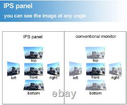 9 Quad Monitor DVR Record + Side Rear View Backup Camera For Truck Van RV Car
