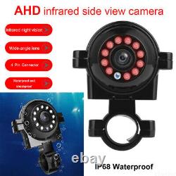 9 Quad Monitor DVR Recorder Side/Rear View Backup Camera3 for Truck Trailer RV