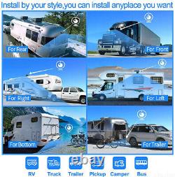 9 Quad Monitor DVR Recorder Side/Rear View Backup Camera3 for Truck Trailer RV