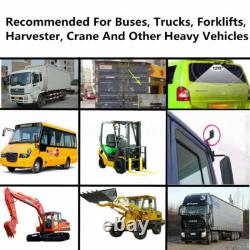 9 Quad Monitor Split Screen 4x IR CCD Backup Camera Kit For Truck Van Trailer