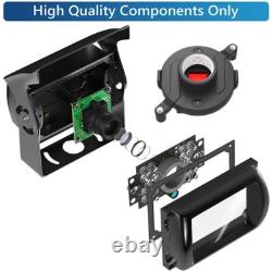 9 Quad Rear View Monitor+2x4PIN CCD Backup Camera+2x10m Kit For Truck Carvan RV