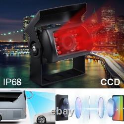 9 Quad Rear View Monitor+2x4PIN CCD Backup Camera+2x10m Kit For Truck Carvan RV