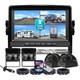 9 Quad Screen DVR Monitor Backup Rear View Reverse Camera For Truck VAN Trailer