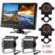9 Quad Split Monitor + 4x Side Rear View Backup Camera System for TRUCK RV Bus