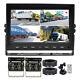 9 Quad Split Monitor Car Rear View Backup Reversing Camera For Truck Bus Van Rv