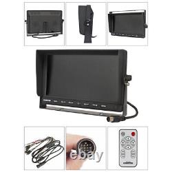 9 Quad Split Monitor Car Rear View Backup Reversing Camera For Truck Bus Van Rv