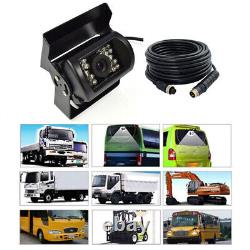 9 Quad Split Monitor Screen +4X Rear View Backup Camera System For Bus Truck RV