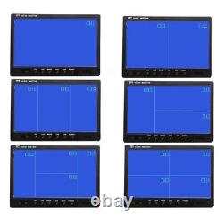 9 Quad Split Monitor Screen +4X Rear View Backup Camera System For Bus Truck RV