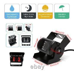 9 Quad Split Monitor Screen Rear View Backup CCD Camera System For Bus Truck Rv