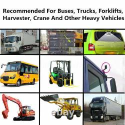 9 Quad Split Monitor Screen Rear View Backup CCD Camera System For Bus Truck Rv