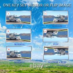 9 Quad Split Monitor Screen Rear View Backup Camera DVR System For Van Truck RV