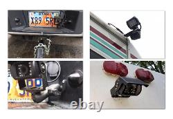 9 Quad Split Monitor Screen Rear View Backup Camera DVR System For Van Truck RV