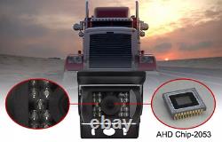 9 Quad Split Monitor Screen Rear View Backup Camera DVR System For Van Truck RV