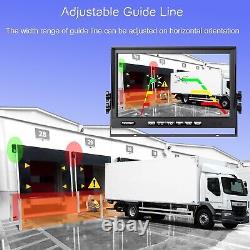 9 Quad Split Monitor Screen Rear View Backup Camera Dvr System For Bus Truck Rv