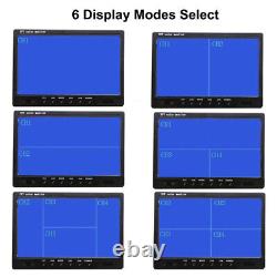 9 Quad Split Monitor Screen Reversing Back Up Camera System For Trailer Truck