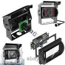 9 Quad Split Monitor Screen Reversing Back Up Camera System For Trailer Truck