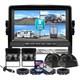 9 Quad Split Screen DVR Monitor Backup Rear View Camera For Truck VAN Trailer RV
