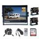 9 Split DVR Monitor+ 2x AHD 1080P Car Rear View Backup Camera Trailer RV Camper