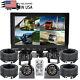 9 Split Screen Monitor +4CH4Pin Front Side Rear View Backup Camera CCD For BUS
