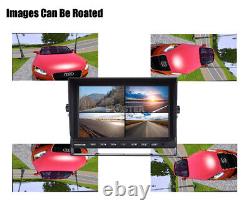 9 Split Screen Monitor +4CH4Pin Front Side Rear View Backup Camera CCD For BUS