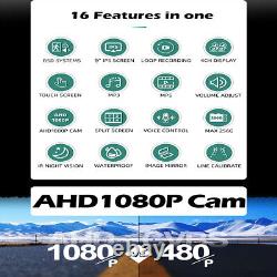 9 Touch Screen Monitor DVR Record Rear View Backup Reversing 4x Camera with 256GB