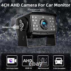 9 Touch Screen Monitor DVR Record Rear View Backup Reversing 4x Camera with 256GB