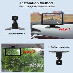 9 Touch Screen Monitor DVR Record Rear View Backup Reversing 4x Camera with 256GB
