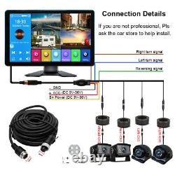9 Touch Screen Monitor DVR Record Rear View Backup Reversing 4x Camera with 256GB
