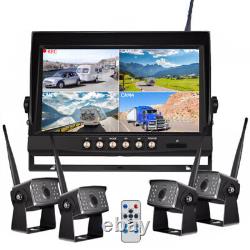 9 Wireless DVR Monitor 1080P Backup Rear View Camera for Truck Trailer Car RV