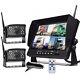 9 Wireless DVR Monitor 2 Backup Rear Front View Camera for Truck Trailer Car RV