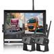 9 Wireless DVR Quad Monitor RV Backup Camera Rear Side View for Trailer Bus Van