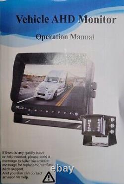 AHD 1080P 7 Reverse Rear View Backup Camera System for Tractor/Truck/Bus/RV